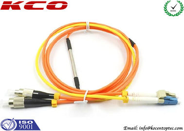 Mode Condition Fiber Optic Patch Cord / FC to LC Multimode Duplex Fiber Optic Patch Cable
