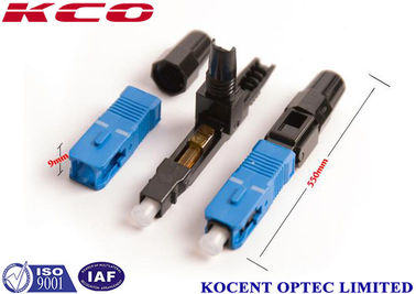 SC/UPC Fiber Optic Fast Connector with 0.2dB Insertion Loss 55dB Return Loss and No Epoxy or Polishing for Field Assembly