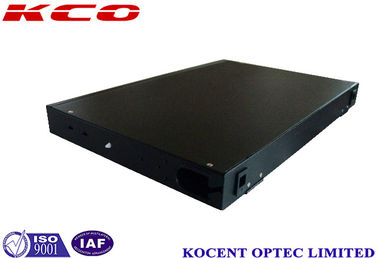 1U 24 Port Rotating Splice ODF Distribution Fiber Optic Termination Box Rackmount Patch Panel