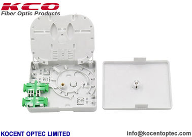 Indoor ABS PC Material Fiber Optic Terminal Box with 2 Fibers Capacity for FTTH Applications