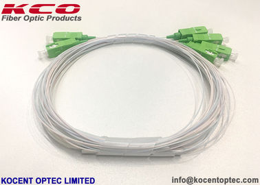 Mini Blockless Tube Type 2x4 PLC Splitter with 0.9mm Cable and 1260-1650nm Wavelength for FTTX Deployment