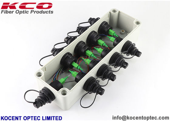FTTH FTTA Outdoor Waterproof SC APC Adapter Fiber Optic Splice Closure 1*8 Splitter