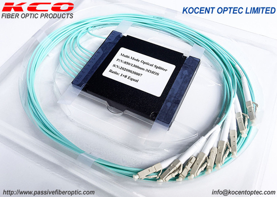 Multimode OM3 Fiber Optical Coupler PLC Splitter 1*2 1*4 1*8  SC LC FC ST Connector