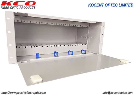 4U 19'' Fiber Optic PLC Splitter with 0.9mm Cable for Indoor Cabinet Use and Low Insertion Loss