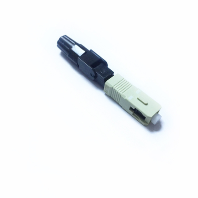 SC Field Assembly Fiber Optic Fast Connector with 0.5dB Insertion Loss 30dB Return Loss and 3mm Drop Cable Compatibility