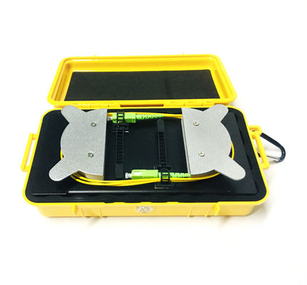 SM G652D 1000M फाइबर ऑप्टिक OTDR लॉन्च केबल बॉक्स कनेक्टर SC FTTH PON परीक्षण के लिए