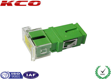 SC APC Single Mode Simplex Fiber Optic Adapter Green Optical Fiber Adaptor for FTTH
