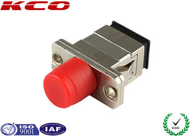 Hybrid Duplex Fiber Optic Adapter SC to FC / FC to SC Metal Low Insertion Loss