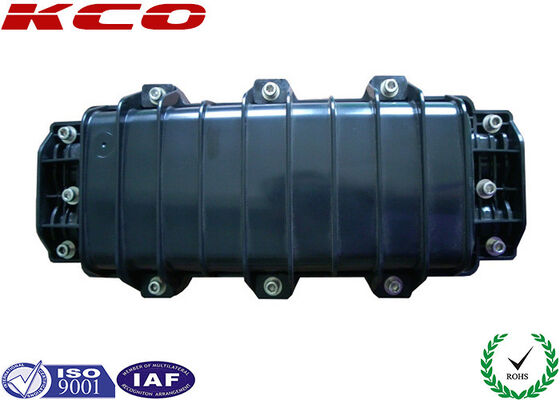 Direct Buried Fiber Optic Splice Closure Optical Fiber Splice Enclosure with 96 Fibers and 6 Ports for Horizontal Inline Cable Protection