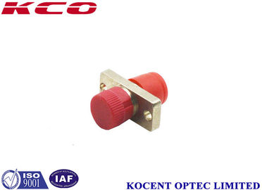 Metallic FC Oblong Fiber Optic Adapter Simplex with Ceramic Sleeves and Flange