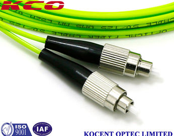 FC-FC OM5 Optical Fiber Patch Cable with 50/125 Multimode Fiber 0.35dB Insertion Loss and 60dB Return Loss