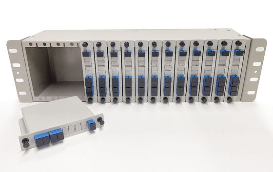 1*2 1*4 1*8 1*16 PLC Fiber Optic Splitter Patch Panel 19 Inch for Rack-mount ODF