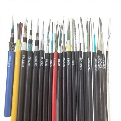 OM4 Multimode High Tension Aluminum Tape Armored Figure 8 Fiber Optic Cable Self-supporting Aerial Fiber Optic Cable GYTC8A