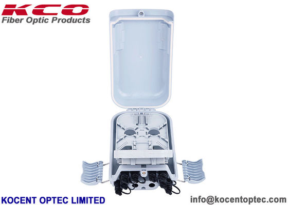 Outdoor Fiber Optic Terminal Box with 8 Ports 24 Fibers Capacity and ABS+PC Material for 5G FTTx Networks