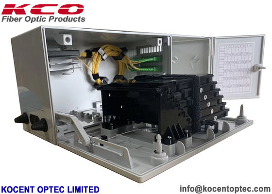 48 पोर्ट दीवार माउंट फाइबर समाप्ति बॉक्स MODB फाड़नेवाला वितरण KCO-FTB-48HW