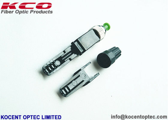 FC APC Single Mode Fiber Optic Fast Connector FTTH Quick Assembly Connector for Field Installation