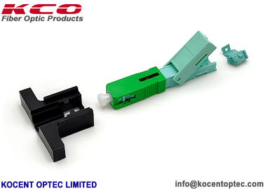 SC APC Fiber Optic Fast Connector with 0.3dB Insertion Loss and Tensile Strength >60N for FTTH Quick Assembly