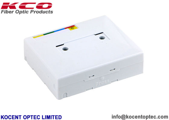Indoor Wall-mount IP55 4 Port Fiber Optic Terminal Box FTTH Fiber Optic Faceplate Socket
