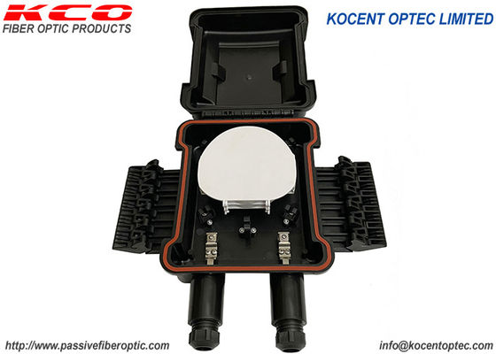 KCO-T001-48 मिनी FOSC 6 कोर IP67 हवाई ऑप्टिकल फाइबर स्प्लिट संलग्नक संयुक्त बॉक्स