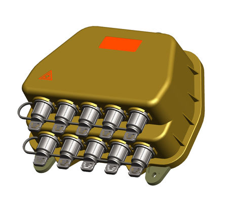 10 Ports IP67 Waterproof Fiber Optic Terminal Box with OptiTap Mini SC H Connector for Outdoor FTTA NAP Fiber Optic Distribution Box