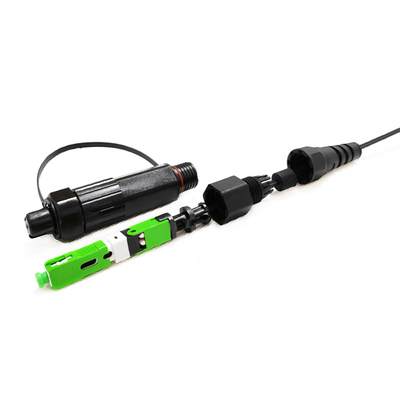 एफटीटीएच अनुप्रयोगों के लिए बीबीयू आरआरयू एफटीटीए मिनी एससी फास्ट कनेक्टर आउटडोर वाटरप्रूफ